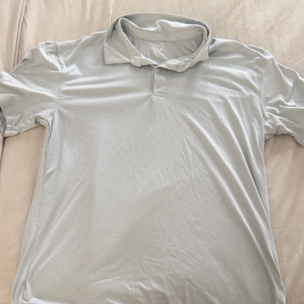 Old Navy Light Gray Polo Shirt
